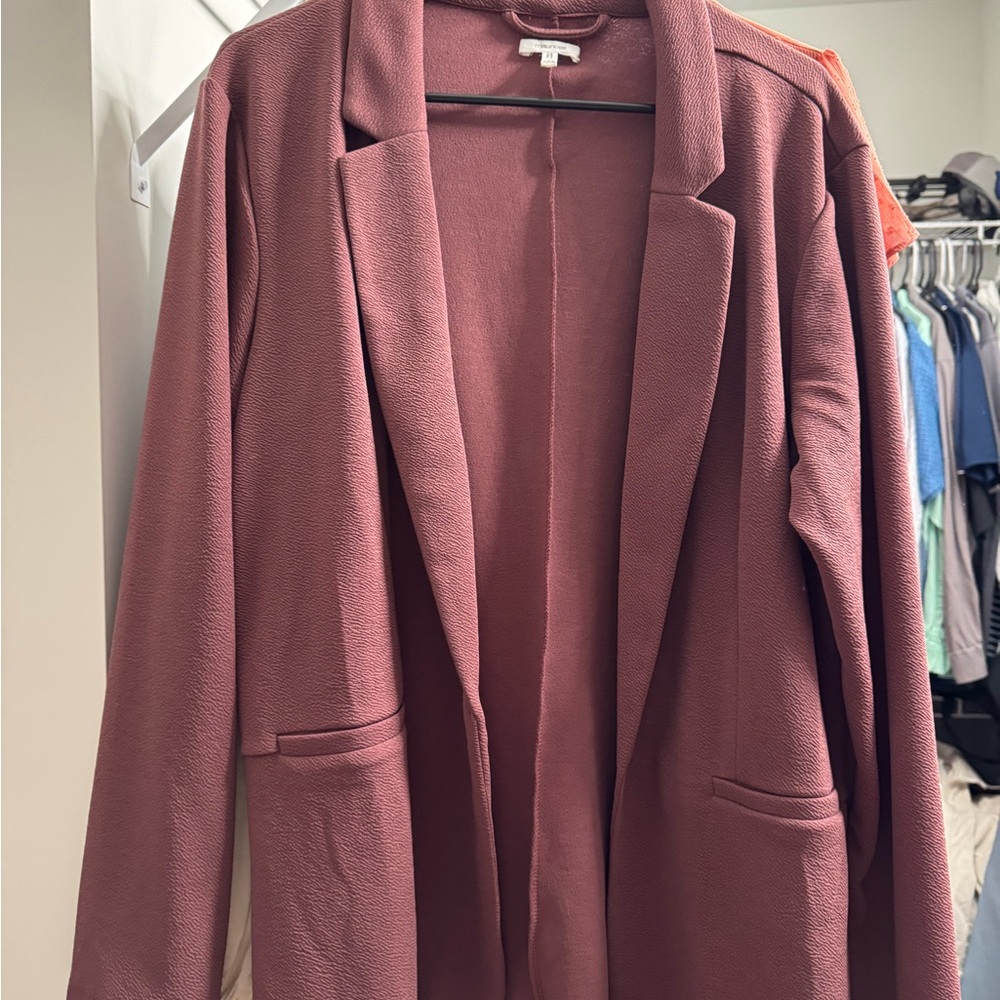 Maurices Purple Blazer Tailored Suit Jacket